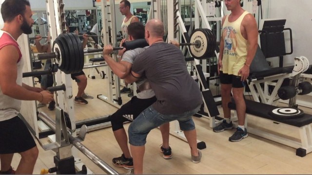 Marco Lunardini 170 kg squat libero a Fitness Club rimini