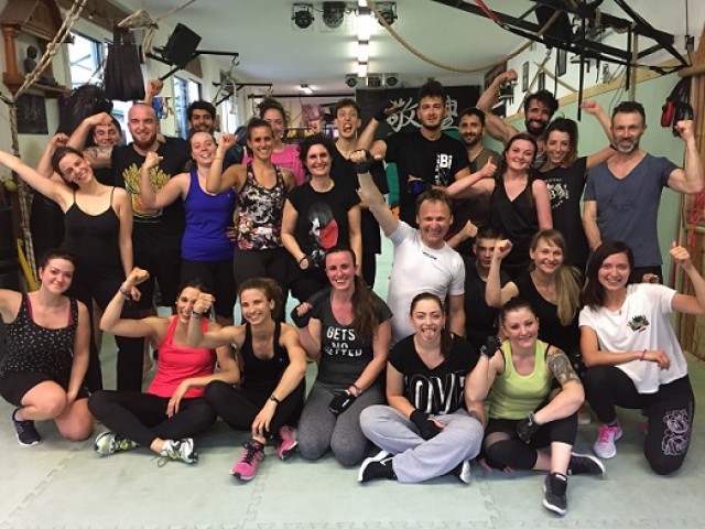 Cross Training Rimini- Foto di gruppo per l’ultima lezione a Fitness Club Rimini